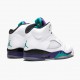 Order To Buy Nike Air Jordan 5 Retro Grape White/New Emerald-Grp Ice-Blk Men 136027 108 Shoes In Ireland