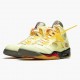 Choose To Buy OFF-WHITE x Nike Air Jordan 5 Retro Sail Men Sail/Fire Red-Muslin-Black DH8565 100 Shoes In Ireland