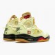 Choose To Buy OFF-WHITE x Nike Air Jordan 5 Retro Sail Men Sail/Fire Red-Muslin-Black DH8565 100 Shoes In Ireland