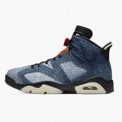 Nike Air Jordan 6 Retro"Washed Denim" Men/Women CT5350-401 Black-Sail/Varsity Red Black Shoes In Ireland