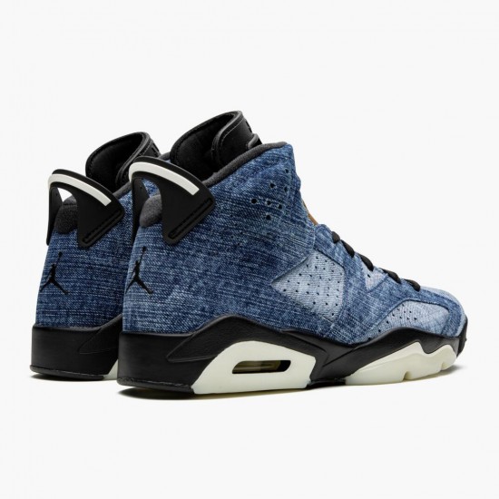 Click To Order Nike Air Jordan 6 RetroWashed Denim Men/Women CT5350-401 Black-Sail/Varsity Red Black Shoes In Ireland