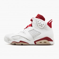 Nike Air Jordan Retro 6 "Alternate" Men/Women 384664 113 White/Gym Red-Pure Platinum Black Shoes In Ireland