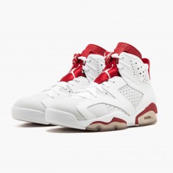 Nike Air Jordan Retro 6 "Alternate" Men/Women 384664 113 White/Gym Red-Pure Platinum Black Shoes In Ireland