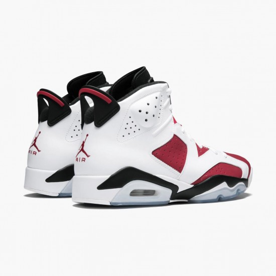 Click To Buy Nike Air Jordan Retro 6 Carmine Men/Women 384664 160 White/Carmine-Black Black Shoes In Ireland