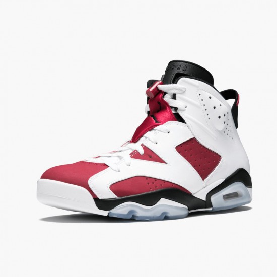 Click To Buy Nike Air Jordan Retro 6 Carmine Men/Women 384664 160 White/Carmine-Black Black Shoes In Ireland