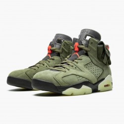 Travis Scott x Nike Air Jordan 6 Retro "Olive" Men/Women CN1084 200 Medium Olive/Black-Sail/Univer Black Shoes In Ireland