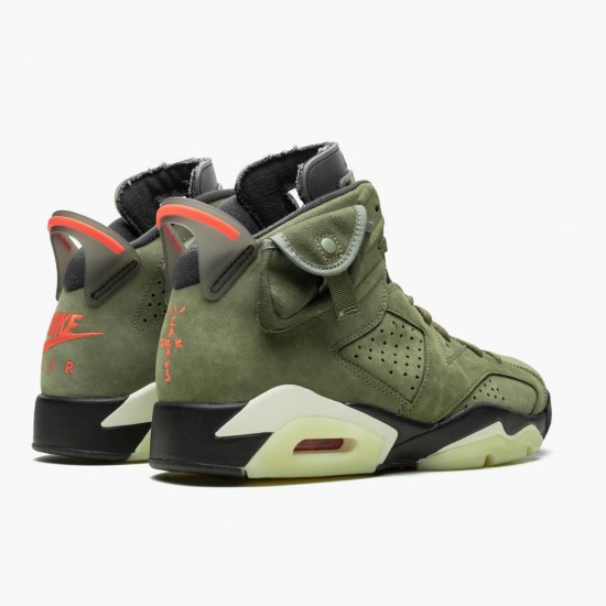 Choose To Buy Travis Scott x Nike Air Jordan 6 Retro Olive Men/Women CN1084 200 Medium Olive/Black-Sail/Univer Black Shoes In Ireland