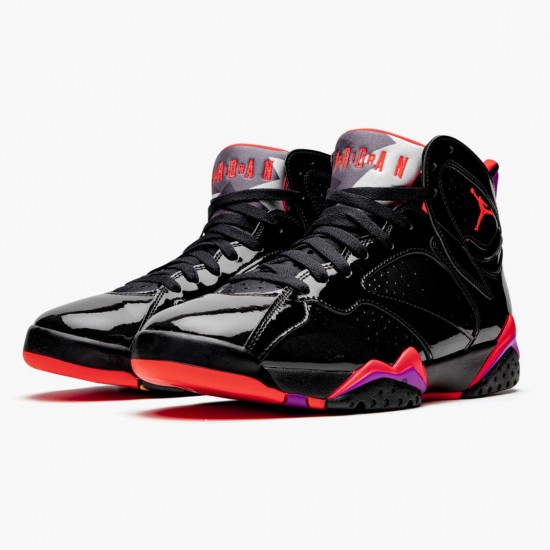 Select and Buy Nike Air Jordan 7 Retro Black Patent Men/Women Black/Anthracite-Smoke Grey-Br 313358 006 Shoes In Ireland