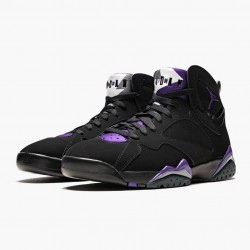 Nike Air Jordan 7 Retro "Ray Allen" Black/Fierce Purpler/Dark Stee 304775 053 Shoes In Ireland