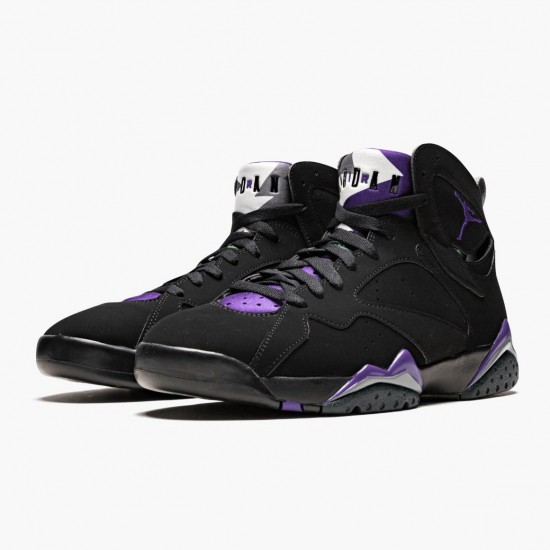 Click To Order Nike Air Jordan 7 Retro Ray Allen Black/Fierce Purpler/Dark Stee 304775 053 Shoes In Ireland