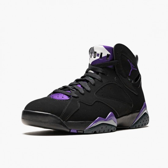 Click To Order Nike Air Jordan 7 Retro Ray Allen Black/Fierce Purpler/Dark Stee 304775 053 Shoes In Ireland